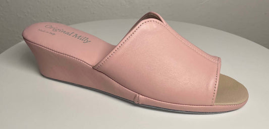 0100 Nappa e Camoscio Pesca Suola Bufalo Ciabatte da camera Donna Original Milly Made in Italy