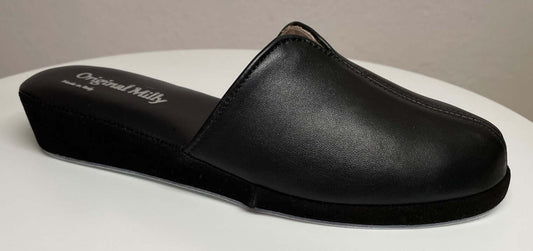 1200 Nappa e Camoscio Nero suola Bufalo Ciabatte da camera Donna Original Milly Made in Italy