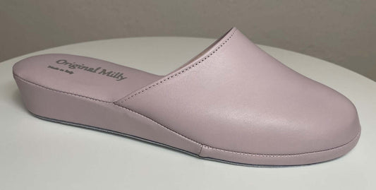 202 Nappa e Camoscio Peonia suola Bufalo Ciabatte da camera Donna Original Milly Made in Italy