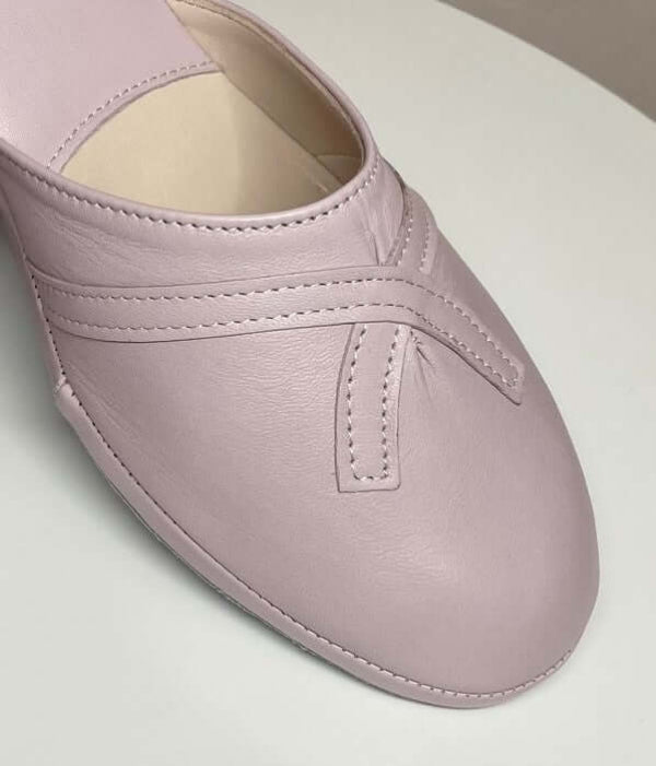 0002 Nappa e Camoscio Peonia Suola Bufalo Ciabatte da camera Donna Original Milly Made in Italy