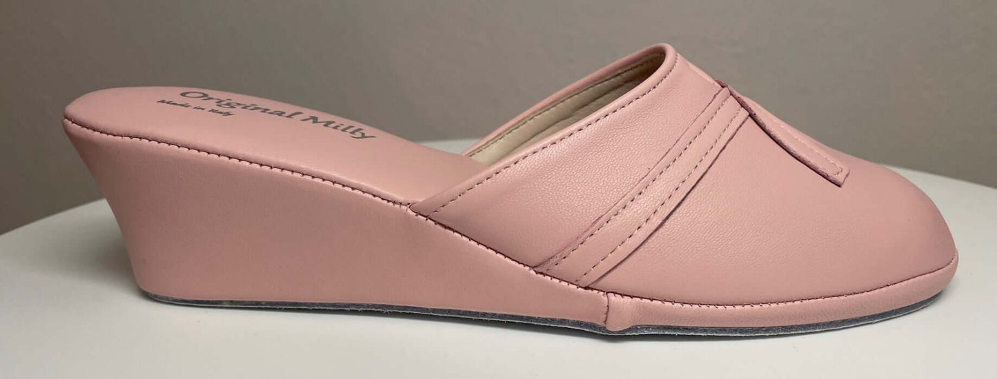 0002 Nappa e Camoscio Pesca suola Bufalo Ciabatte da camera Donna Original Milly Made in Italy