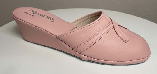 0002 Nappa e Camoscio Pesca suola Bufalo Ciabatte da camera Donna Original Milly Made in Italy