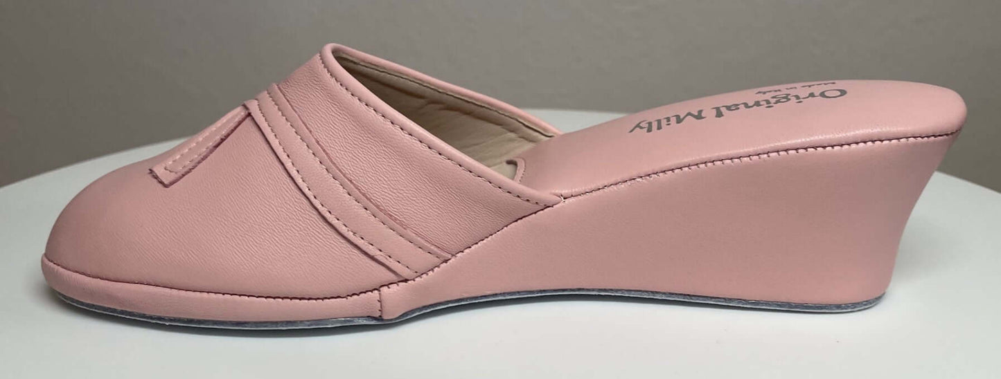 0002 Nappa e Camoscio Pesca suola Bufalo Ciabatte da camera Donna Original Milly Made in Italy