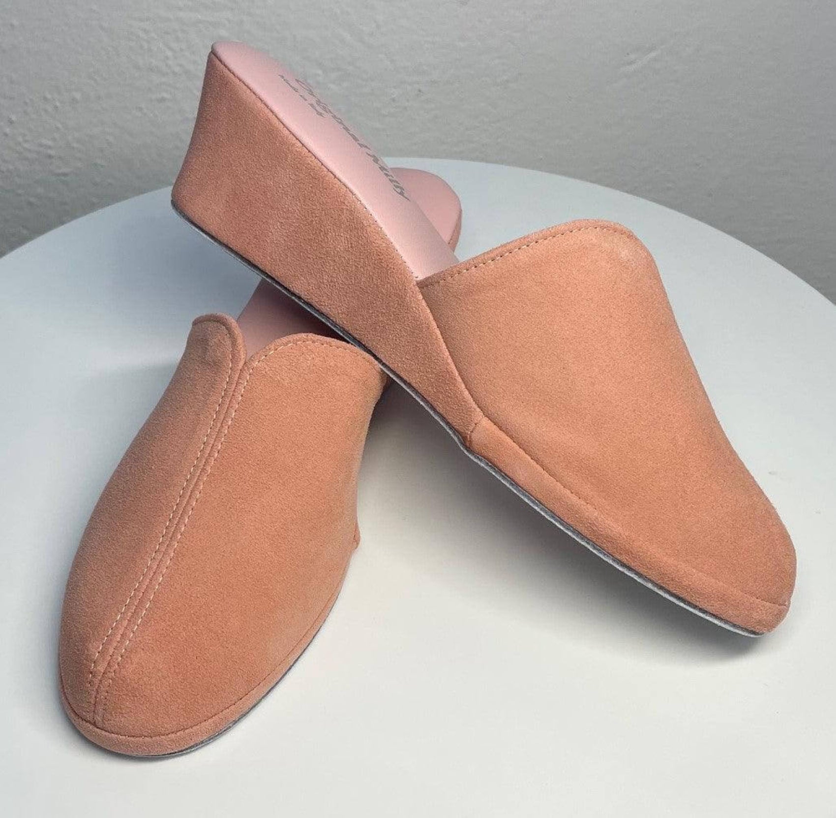 0005 Camoscio Pesca Suola Bufalo Ciabatte da camera Donna Original Milly Made in Italy