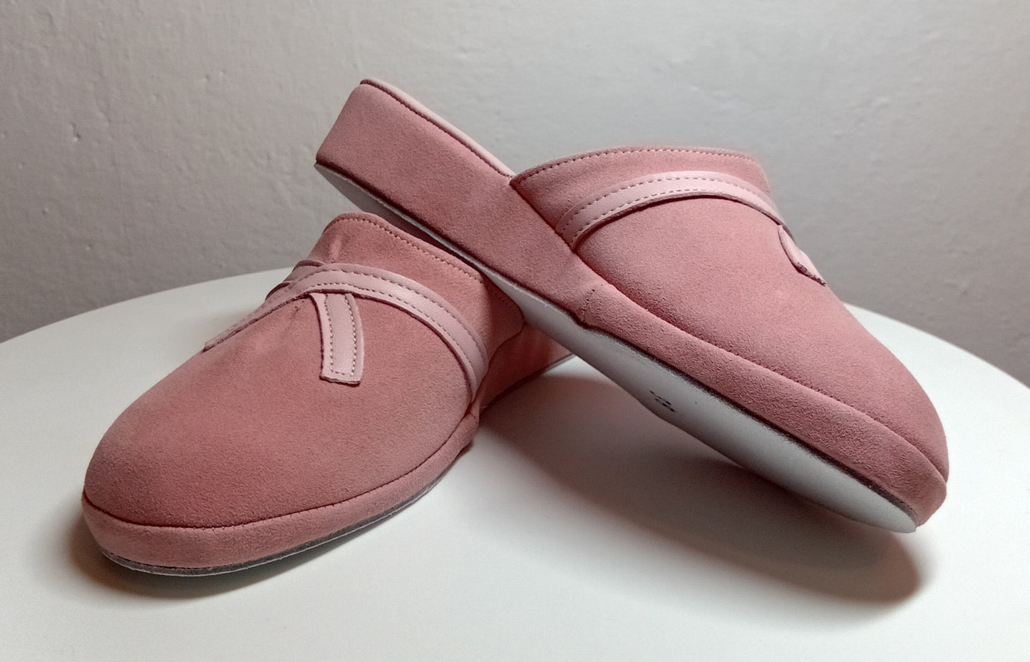 0022 Camoscio e Nappa Pesca Suola Bufalo Ciabatte da camera Donna Original Milly Made in Italy