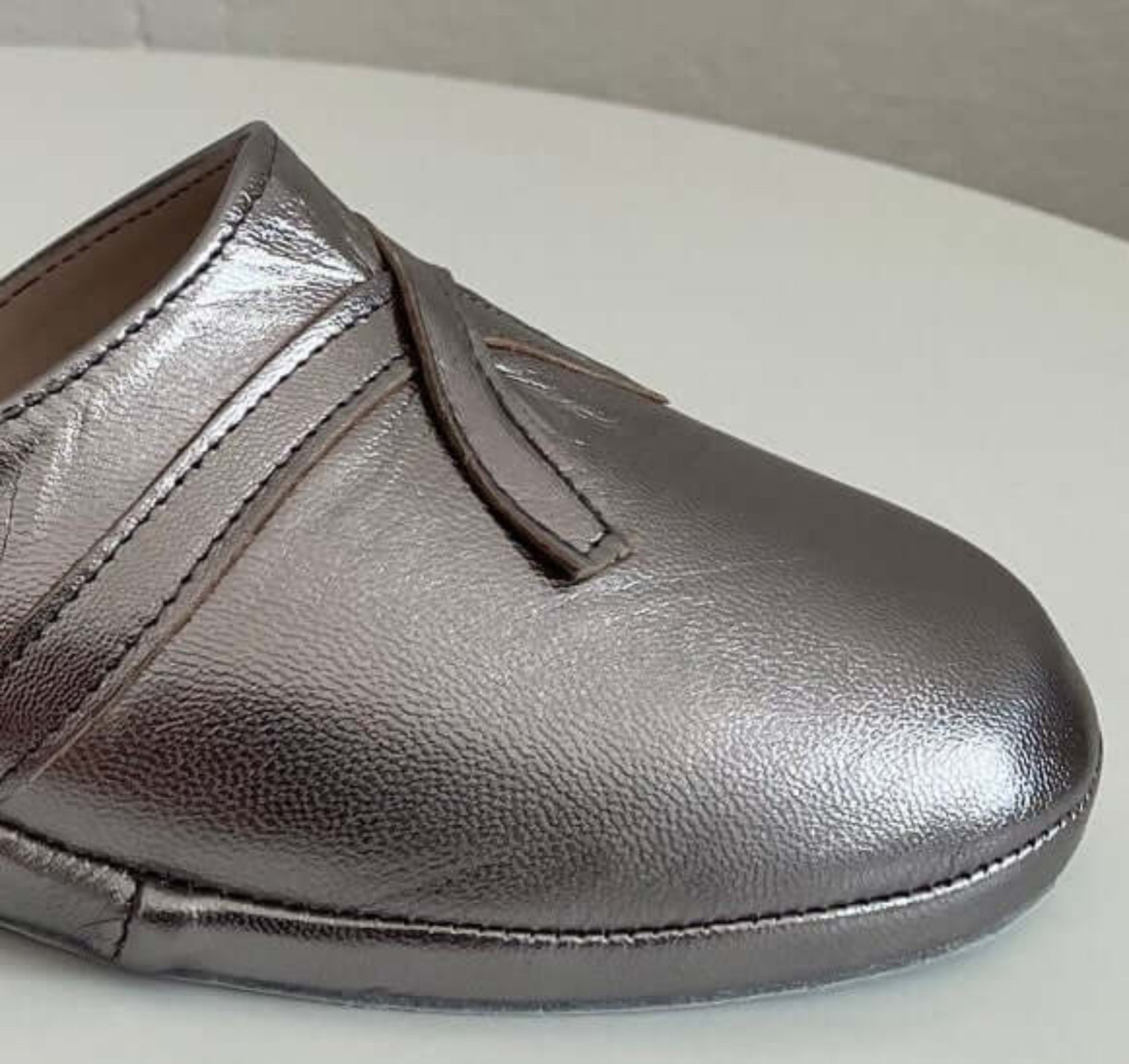 0022 Nappa Piombo Suola Bufalo Ciabatte da camera Donna Original Milly Made in Italy