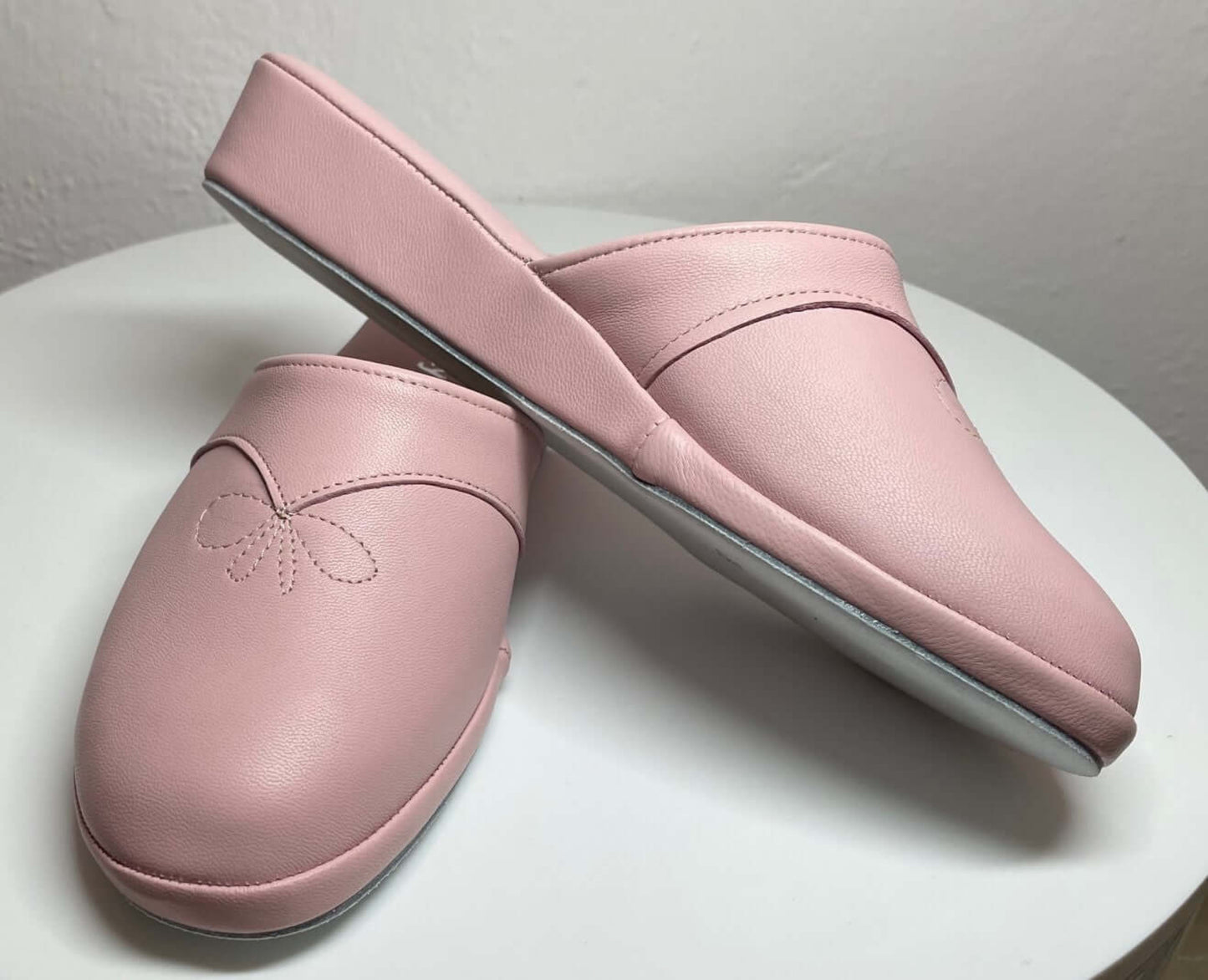 0032 Nappa e Camoscio Pesca Suola Bufalo Ciabatte da camera Donna Original Milly Made in Italy