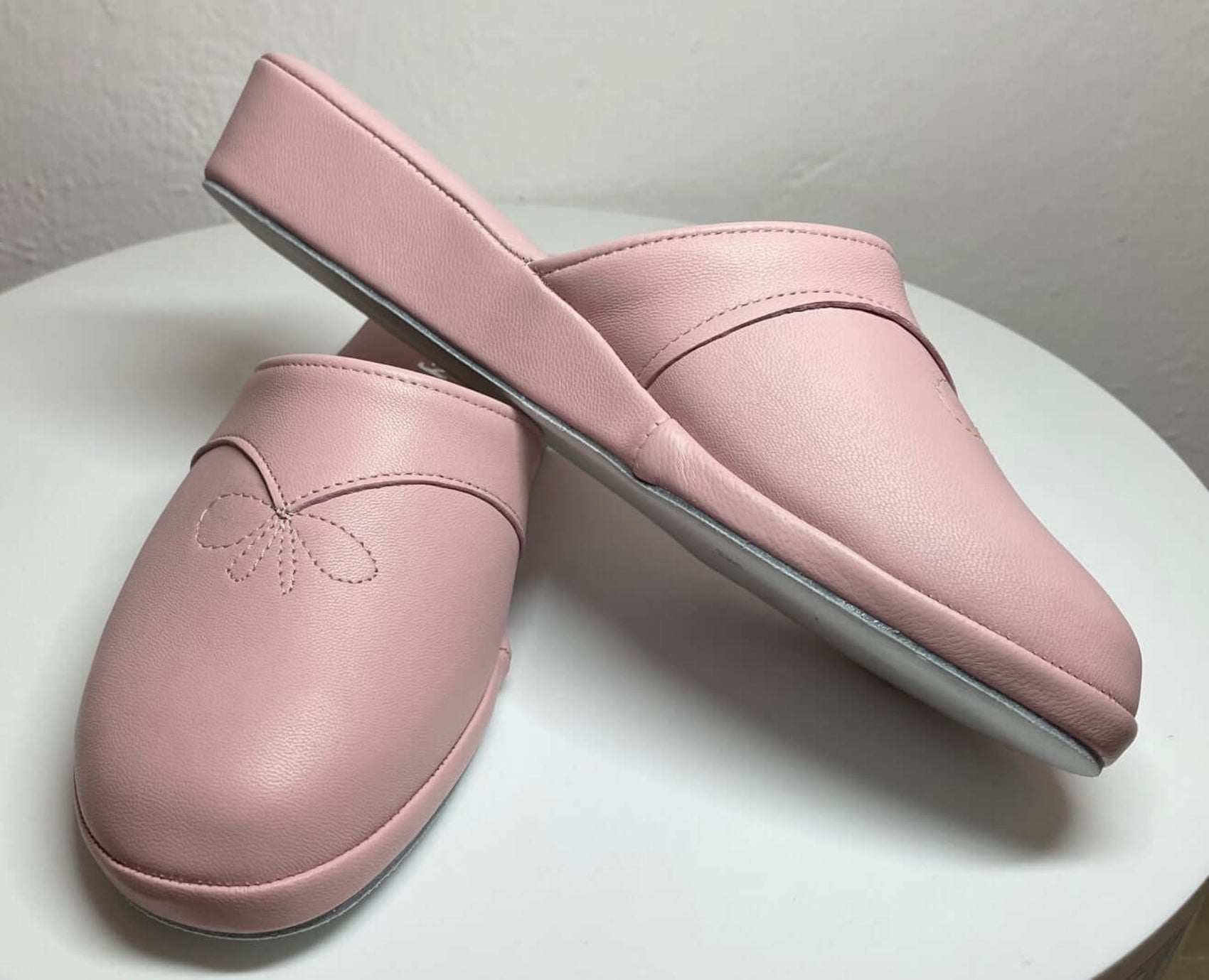 0032 Nappa e Camoscio Pesca Suola Bufalo Ciabatte da camera Donna Original Milly Made in Italy