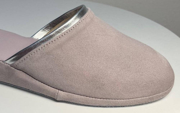 0720 Camoscio Peonia Suola Bufalo Ciabatte da camera Donna Original Milly Made in Italy