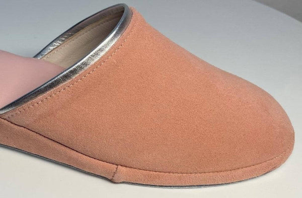 0720 Camoscio Pesca Suola Bufalo Ciabatte da camera Donna Original Milly Made in Italy