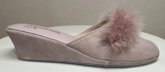Original Milly 0030 Camoscio Peonia (PelleTop) Ciabatta da camera Donna
