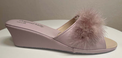 Original Milly 0102 Nappa Peonia (PelleTop) Ciabatta da camera Donna