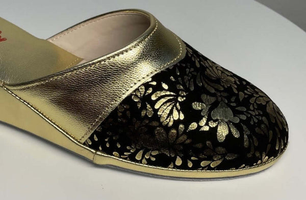 0800 Nappa Oro Suola Bufalo Ciabatte da camera Donna Original Milly Made in Italy