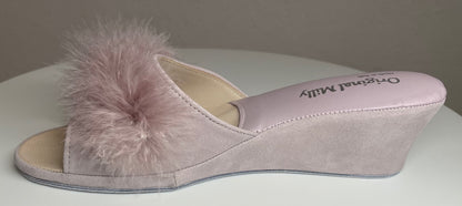 Original Milly 0029 Camoscio Peonia (PelleTop) Ciabatta da camera Donna