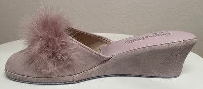 Original Milly 0030 Camoscio Peonia (PelleTop) Ciabatta da camera Donna