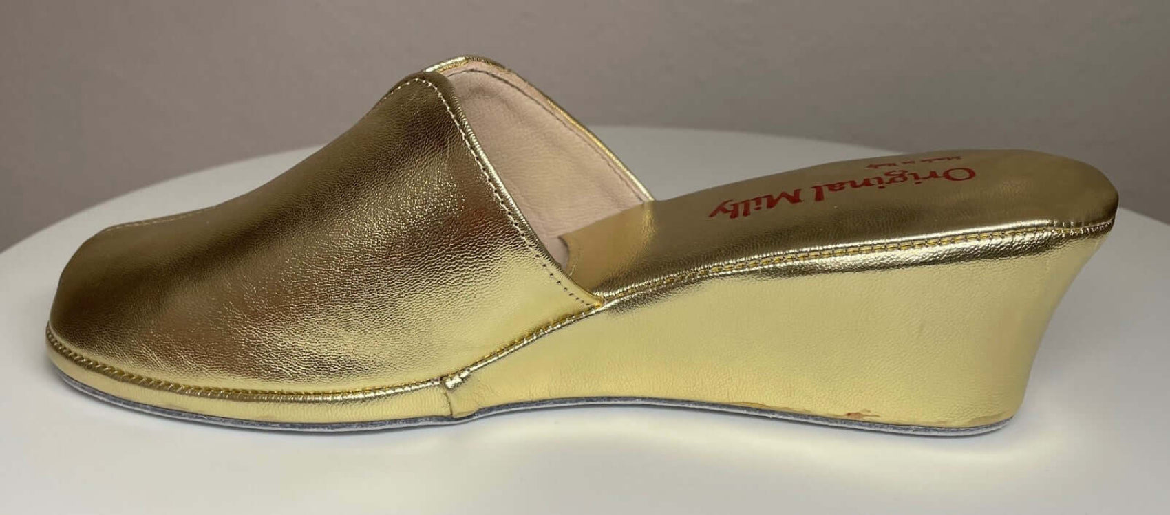 1000 Nappa Oro suola Bufalo Ciabatte da camera Donna Original Milly Made in Italy