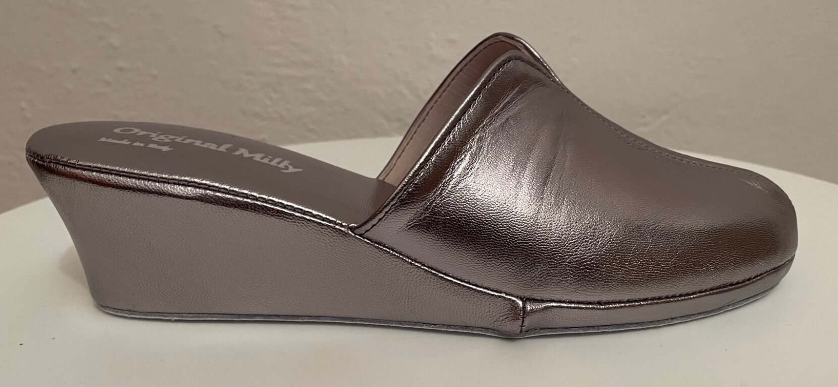 1000 Nappa Piombo suola Bufalo Ciabatte da camera Donna Original Milly Made in Italy