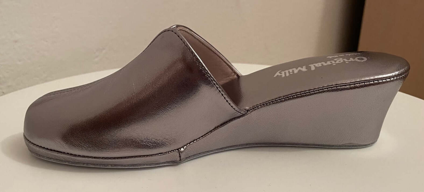 1000 Nappa Piombo suola Bufalo Ciabatte da camera Donna Original Milly Made in Italy