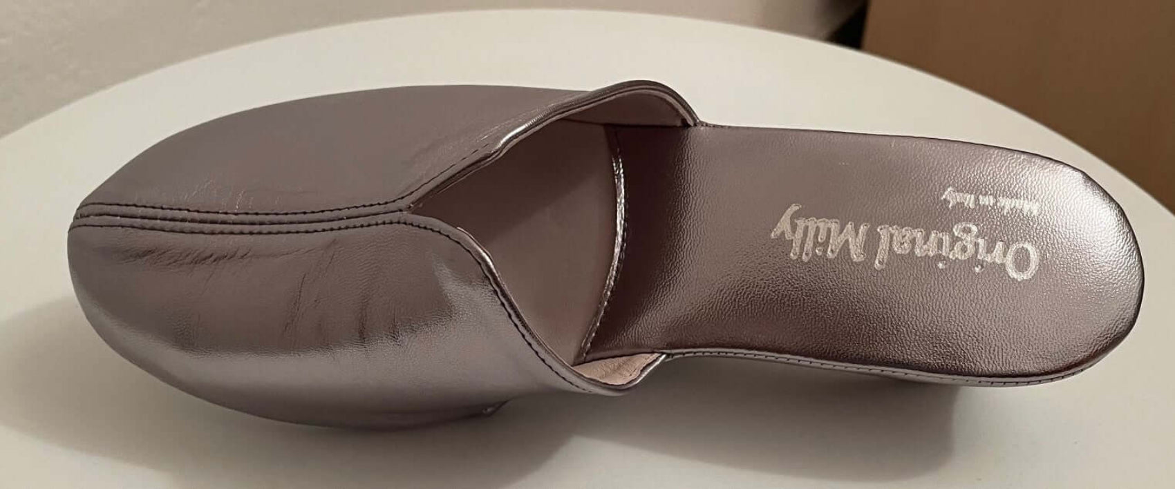 1000 Nappa Piombo suola Bufalo Ciabatte da camera Donna Original Milly Made in Italy