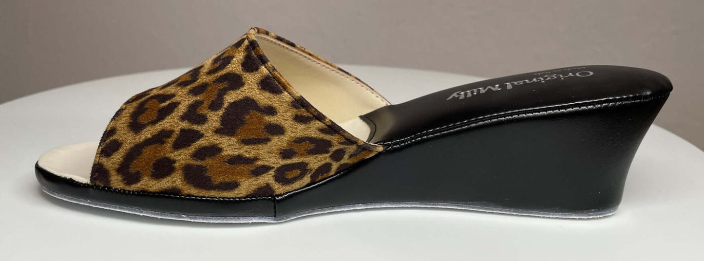 103 Ecopelle Animal Suola Bufalo Ciabatte da camera Donna Original Milly Made in Italy