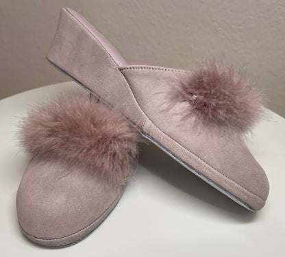 Original Milly 0030 Camoscio Peonia (PelleTop) Ciabatta da camera Donna