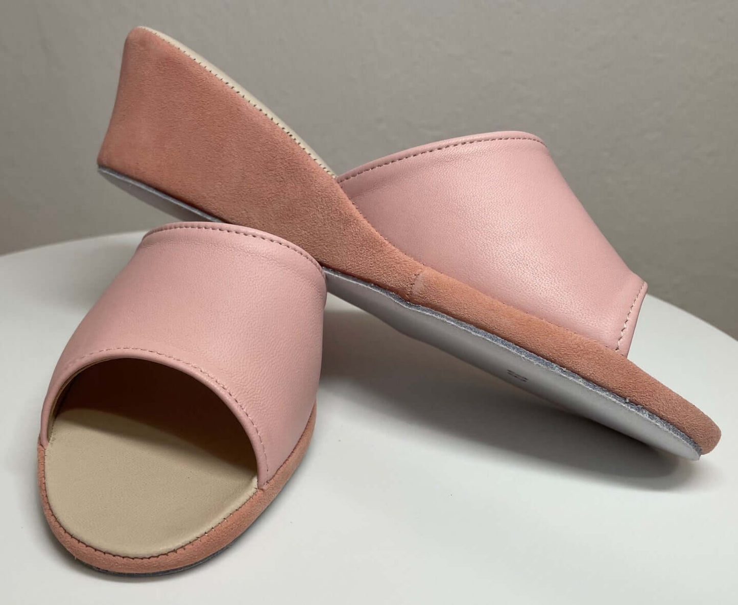 1103 Nappa e Camoscio Pesca suola Bufalo Ciabatte da camera Donna Original Milly Made in Italy