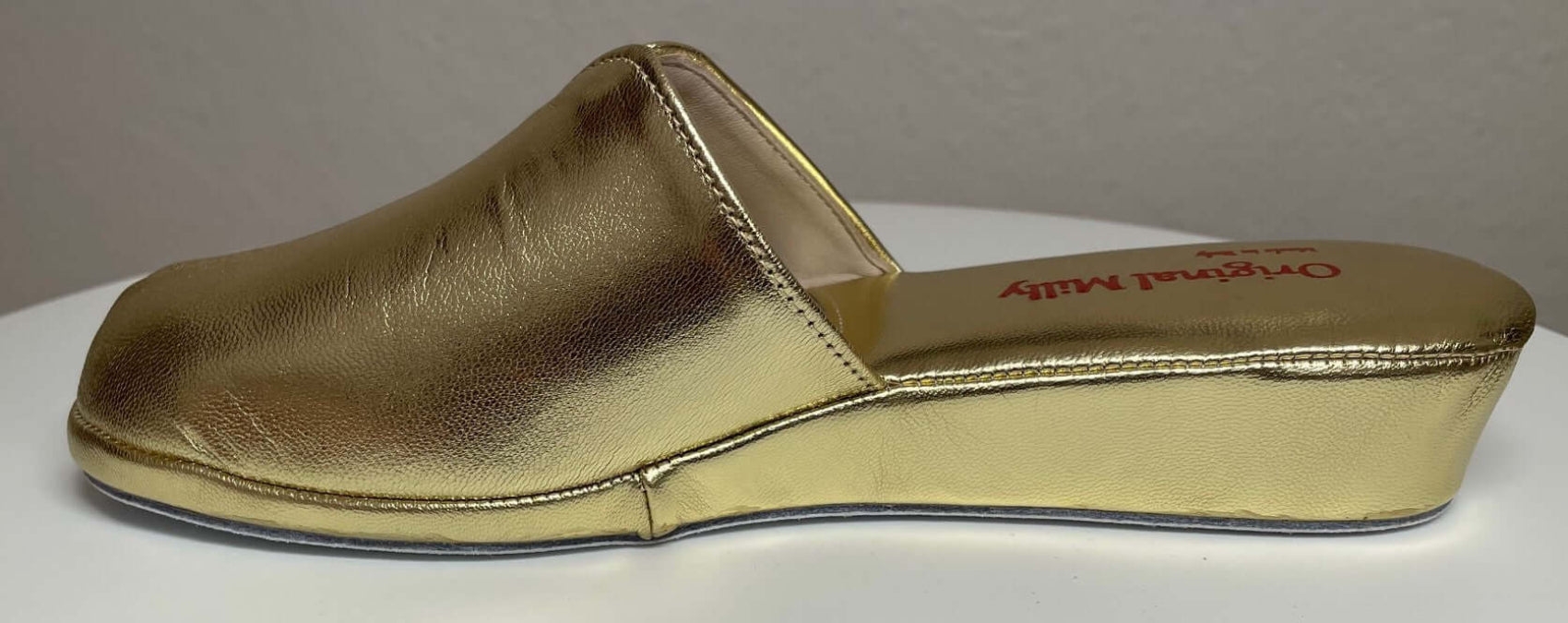 1200 Nappa Oro suola Bufalo Ciabatte da camera Donna Original Milly Made in Italy