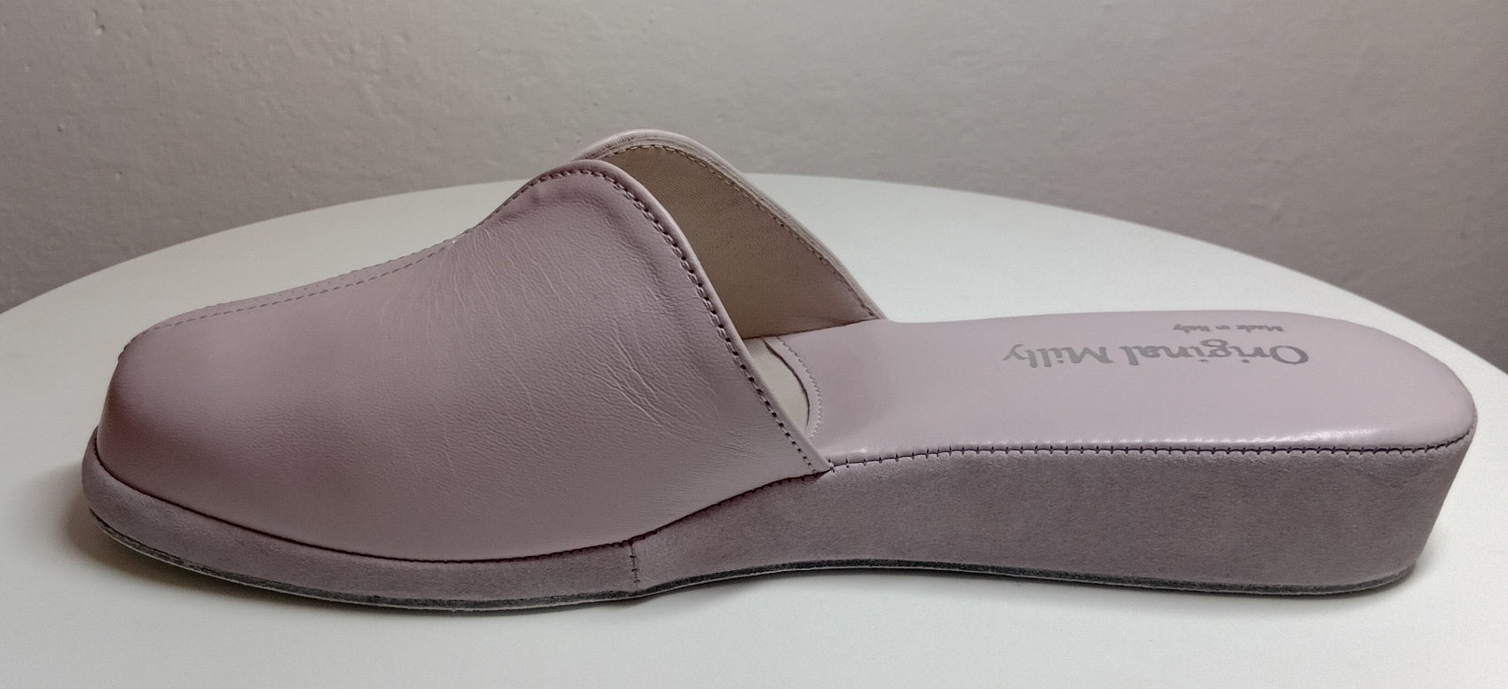 1200 Nappa e Camoscio Peonia suola Bufalo Ciabatte da camera Donna Original Milly Made in Italy