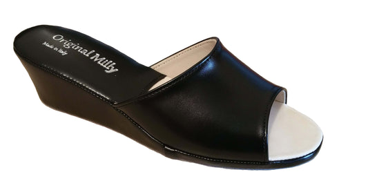 Original Milly 103 Nero(Ecopelle) Ciabatta da camera donna
