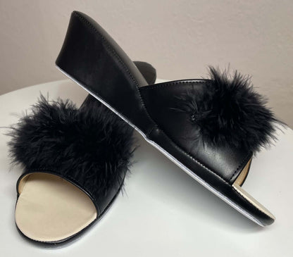 Original Milly 102 Cigno Nero (Ecopelle) Ciabatta da camera donna