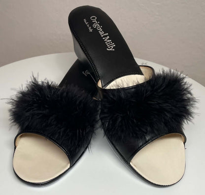 Original Milly 102 Cigno Nero (Ecopelle) Ciabatta da camera donna
