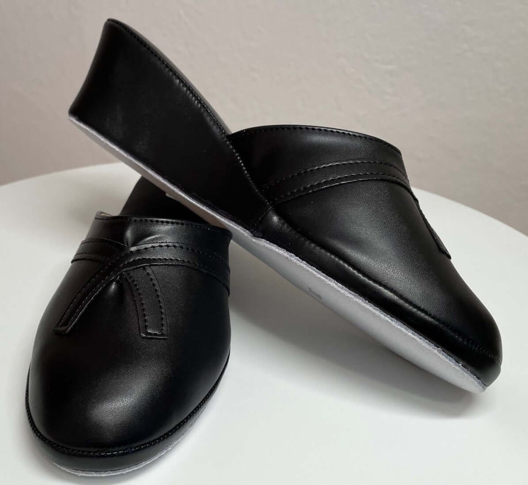 2000 Ecopelle Nero Suola Bufalo Ciabatte da camera Donna Original Milly Made in Italy