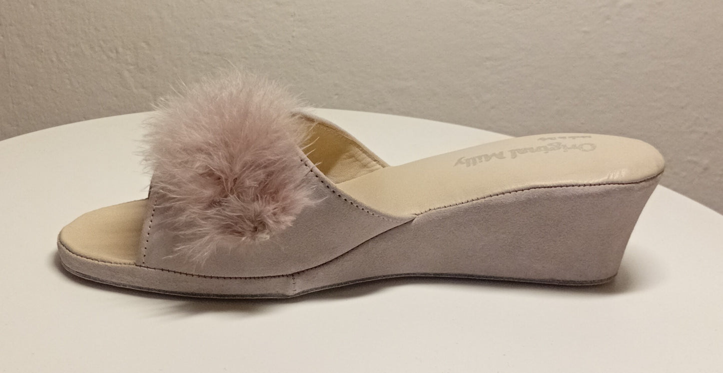 Original Milly 102 Camoscio Peonia (PelleTop) Ciabatta da camera donna