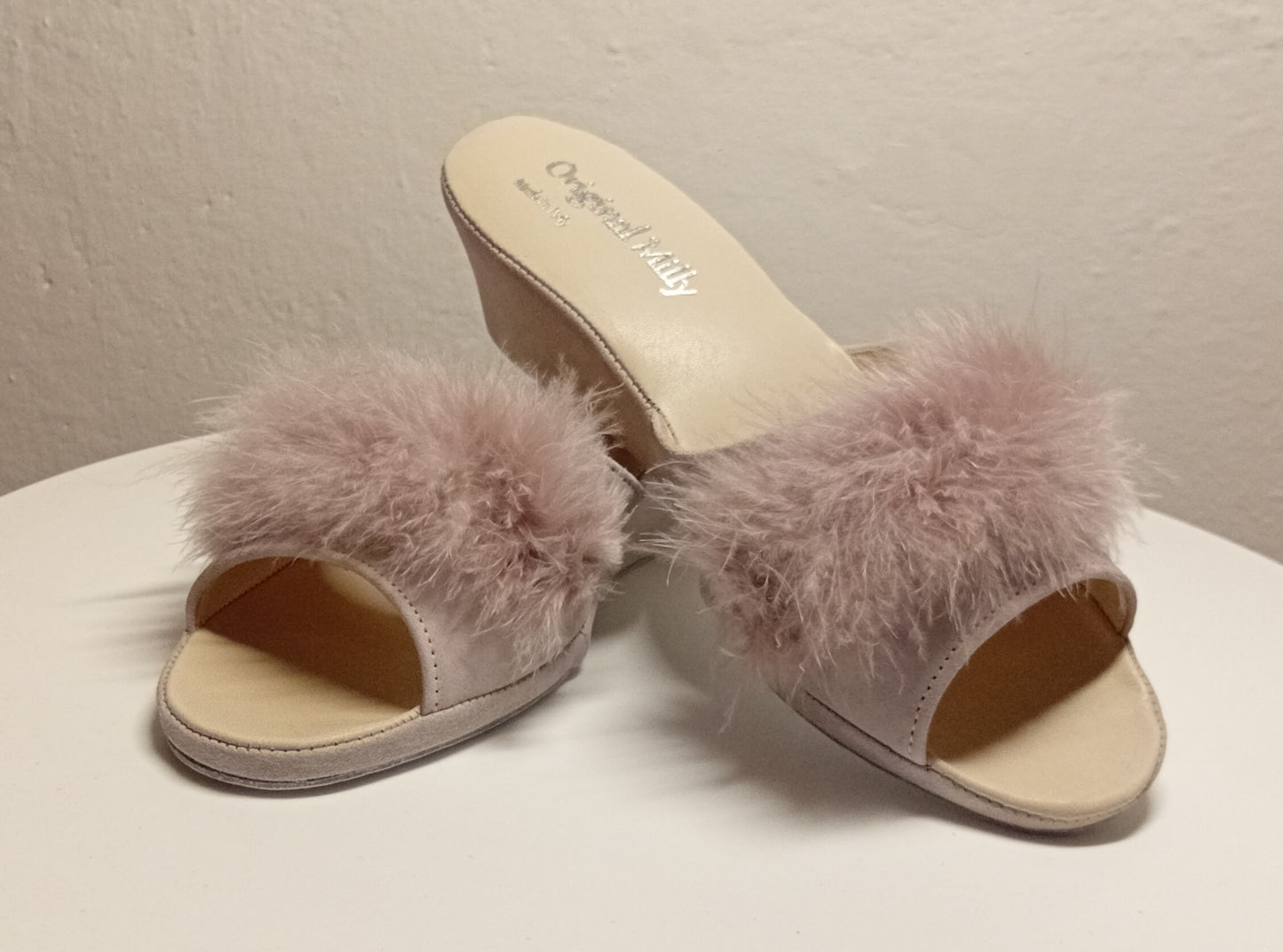 Original Milly 102 Camoscio Peonia (PelleTop) Ciabatta da camera donna