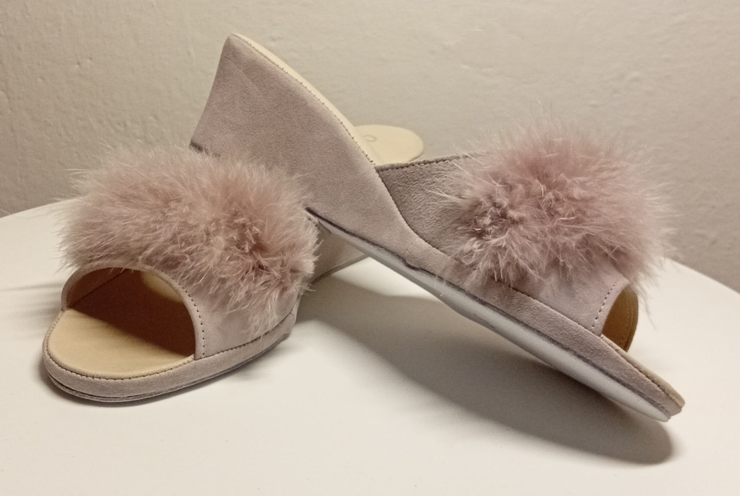 Original Milly 102 Camoscio Peonia (PelleTop) Ciabatta da camera donna