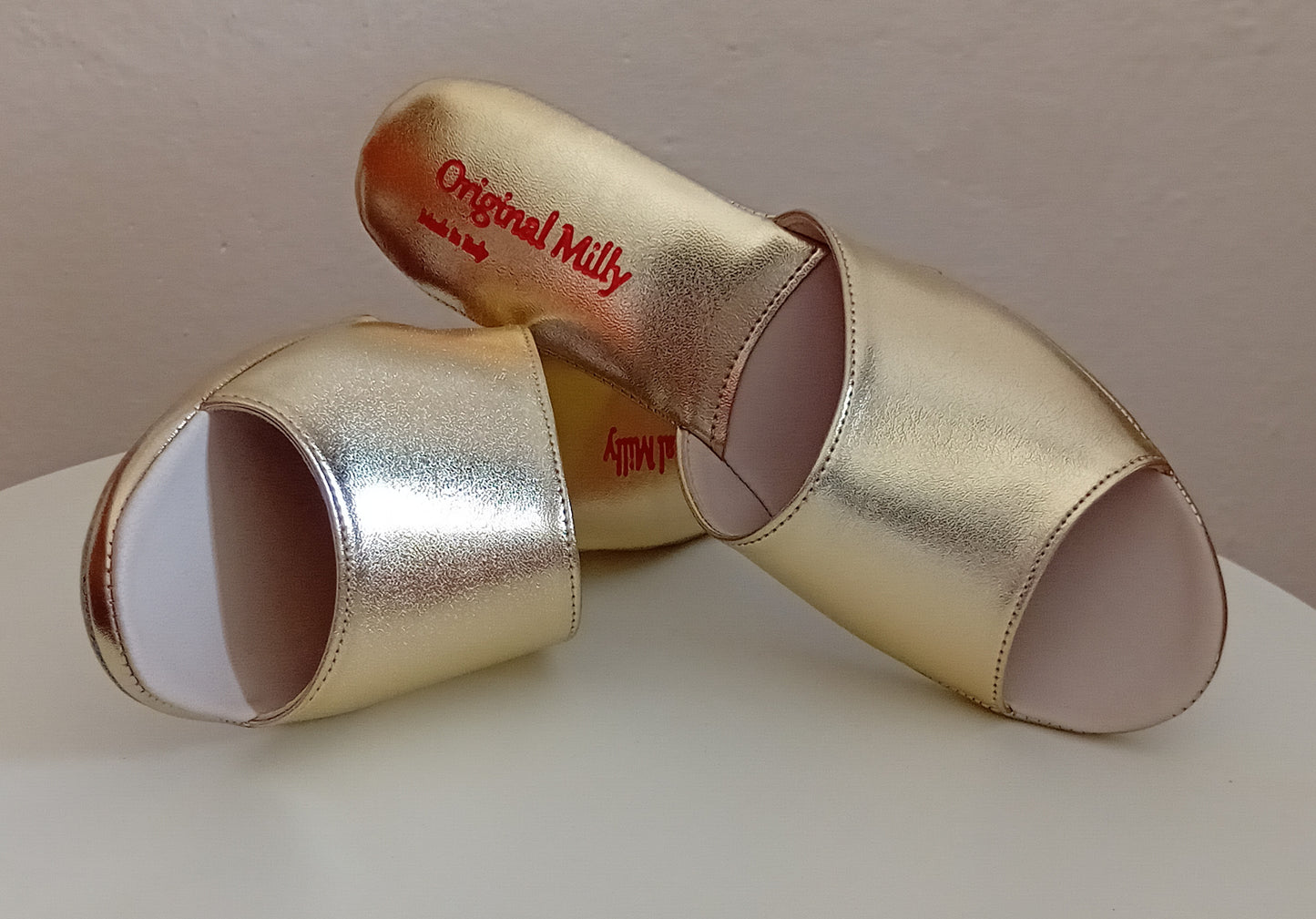 Original Milly 103 Oro (Ecopelle) Ciabatta da camera donna