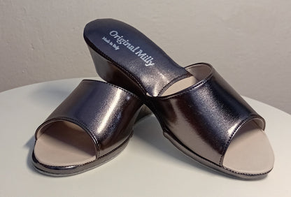 Original Milly 103 Piombo (Ecopelle) Ciabatta da camera donna