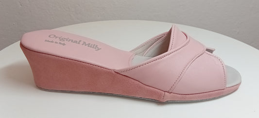 Original Milly 0403 Nappa Pesca (PelleTop) Ciabatta da camera Donna