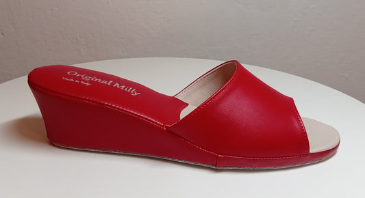 Original Milly 103 Rosso (Ecopelle) Ciabatta da camera donna