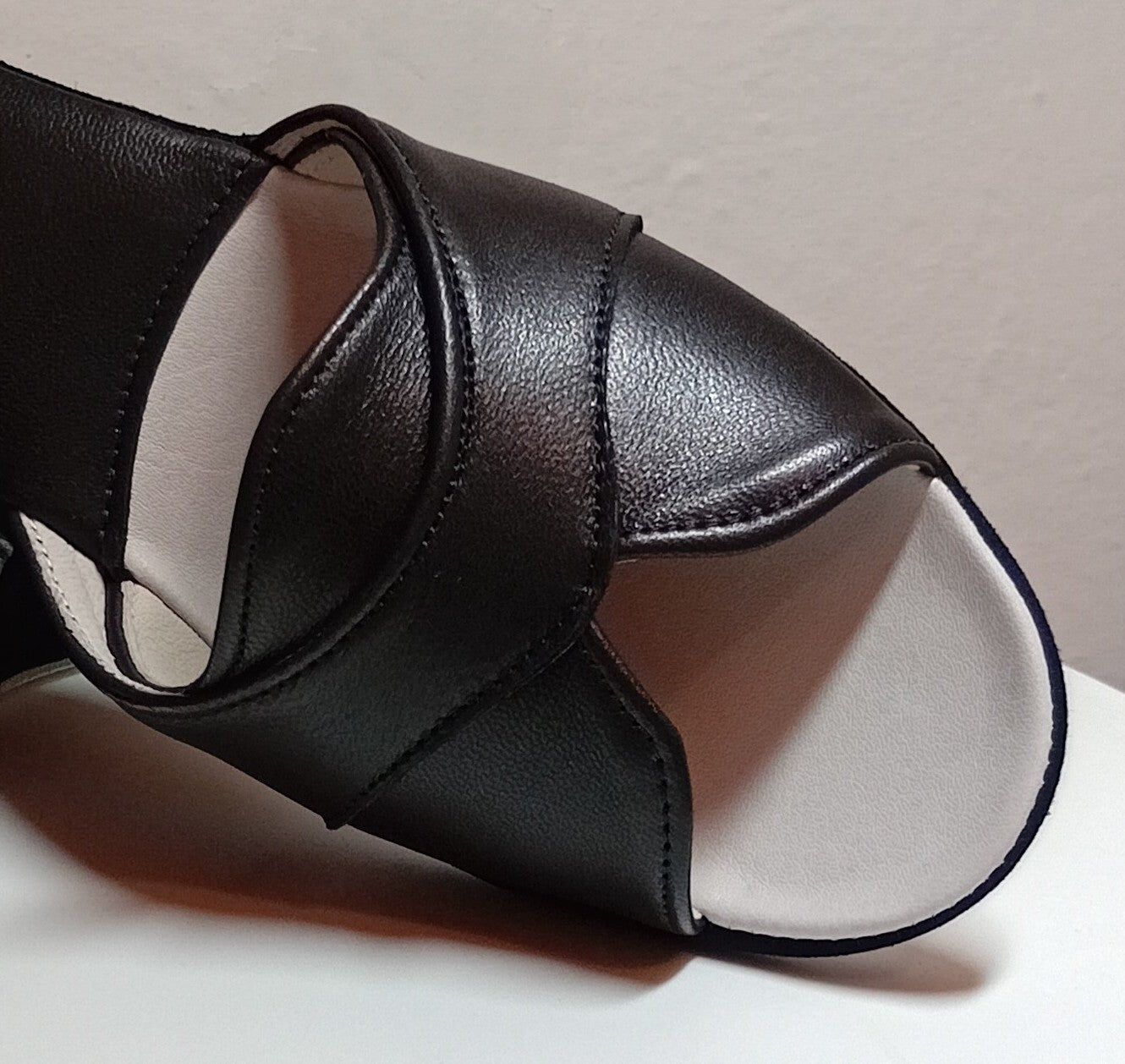 Original Milly 0403 Nappa Nero (PelleTop) Ciabatta da camera Donna