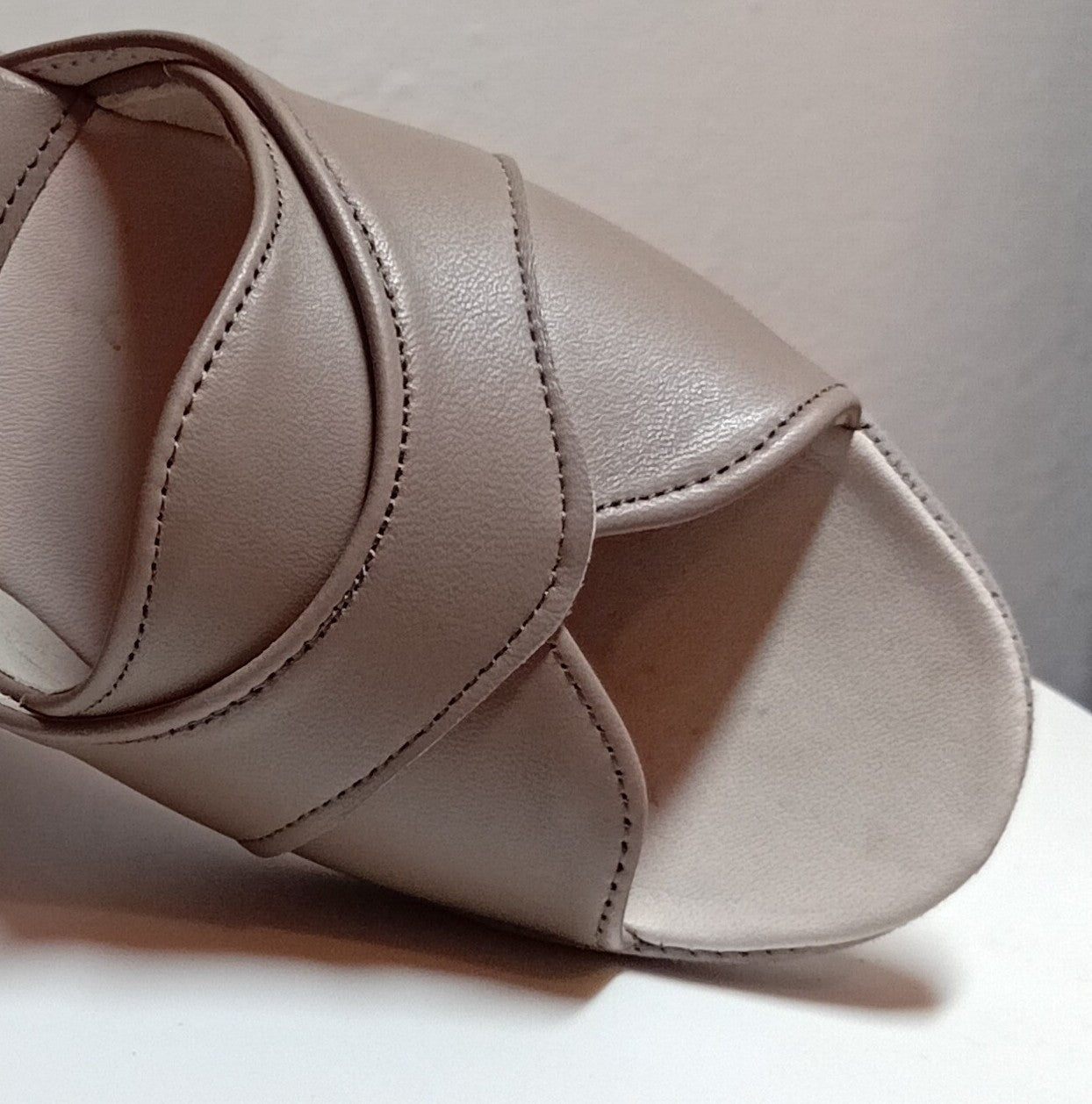 Original Milly 0403 Nappa Taupe (PelleTop) Ciabatta da camera Donna