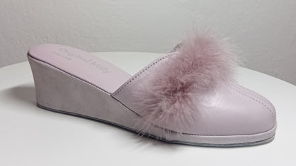 Original Milly 0300 Nappa Peonia (PelleTop) Ciabatta da camera Donna