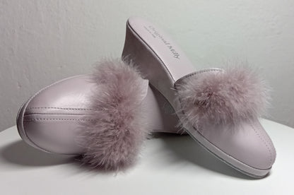 Original Milly 0300 Nappa Peonia (PelleTop) Ciabatta da camera Donna