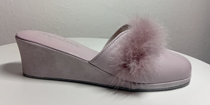 Original Milly 0300 Nappa Peonia (PelleTop) Ciabatta da camera Donna
