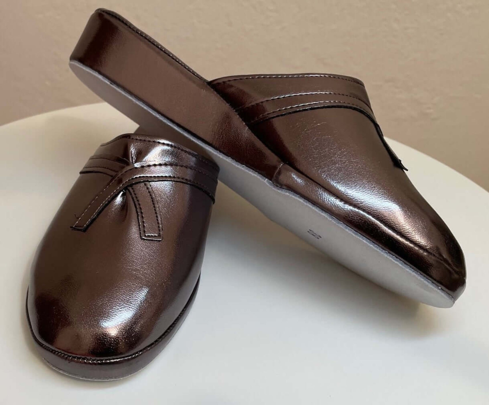 2200 Ecopelle Piombo Suola Bufalo Ciabatte da camera Donna Original Milly Made in Italy