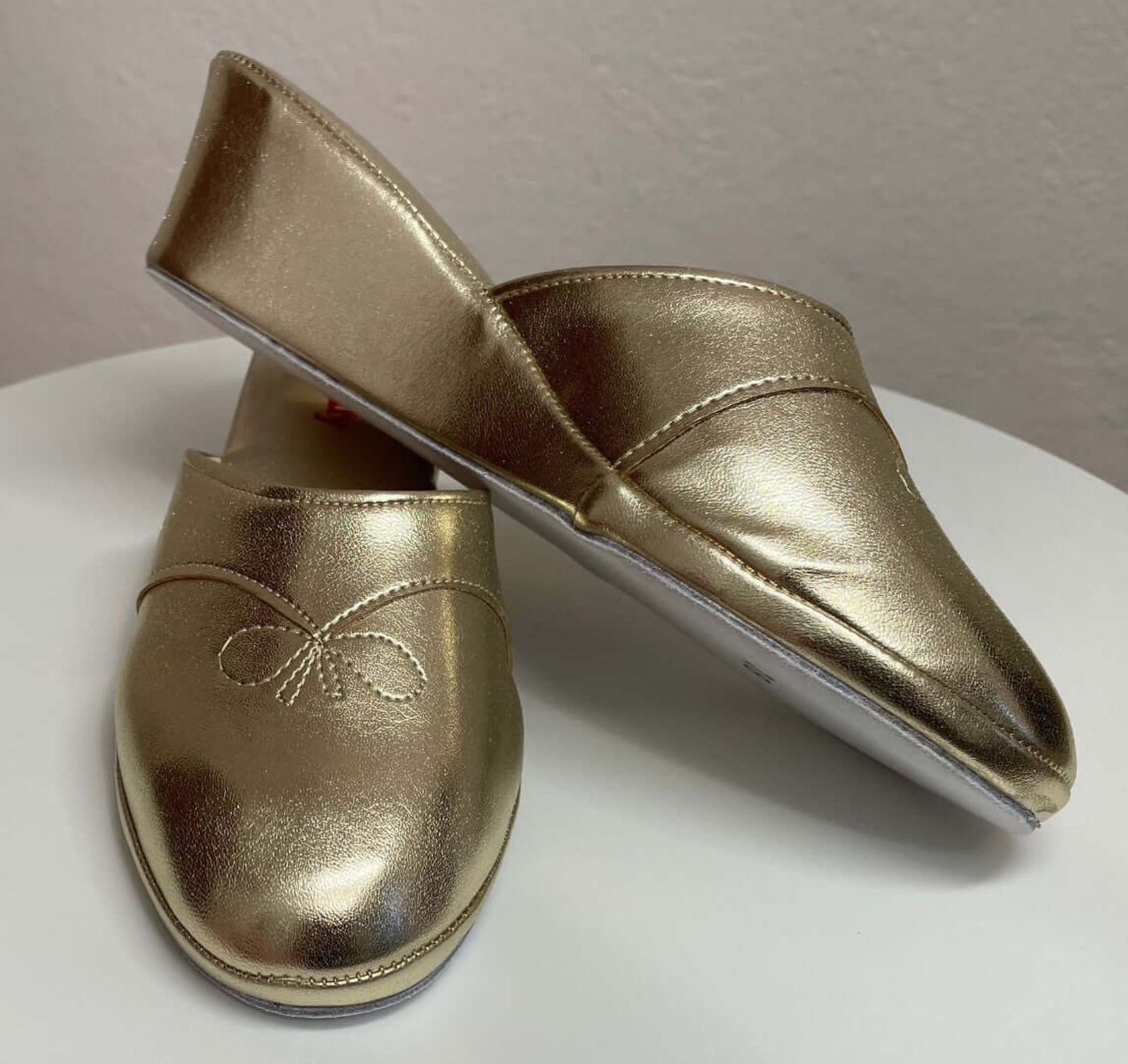 3000 Ecopelle Oro Suola Bufalo Ciabatte da camera Donna Original Milly Made in Italy