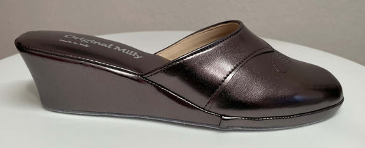 3000 Ecopelle Piombo Suola Bufalo Ciabatte da camera Donna Original Milly Made in Italy