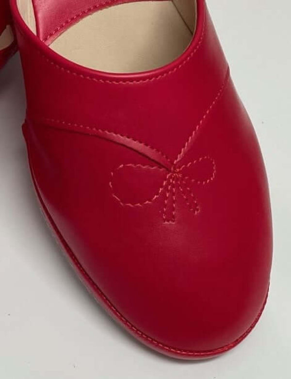 3000 Ecopelle Rosso Suola Bufalo Ciabatte da camera Donna Original Milly Made in Italy