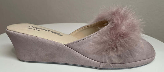 Original Milly 9000 Camoscio Peonia (PelleTop) Ciabatta da camera donna