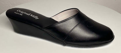 Original Milly 3000 Nero (Ecopelle) Ciabatta da camera donna